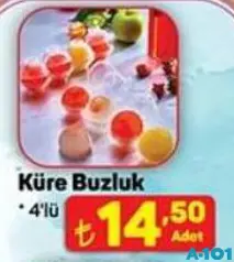 KÜRE BUZLUK 4'LÜ indirimli fiyat KÜRE BUZLUK 4'LÜ fiyat ve kampanya bilgisi